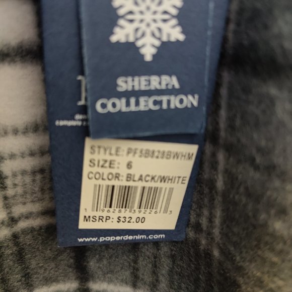 BNWT Hooded Flannel Shirt with Sherpa Lining - Picture 4 of 5